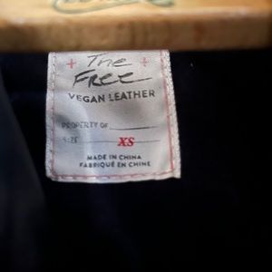Free people vegan leather jacket xs